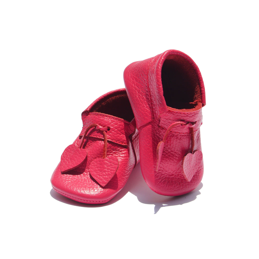 Pink Hearts Moccasins