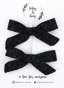 Baby Bows (Clips) - Black